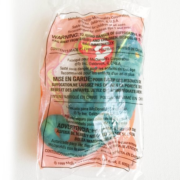 McDonald's Happy Meal TY Beanie Baby IGGY IGUANA - Picture 2 of 6